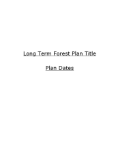 Long Term Forest Plan Template (A3)